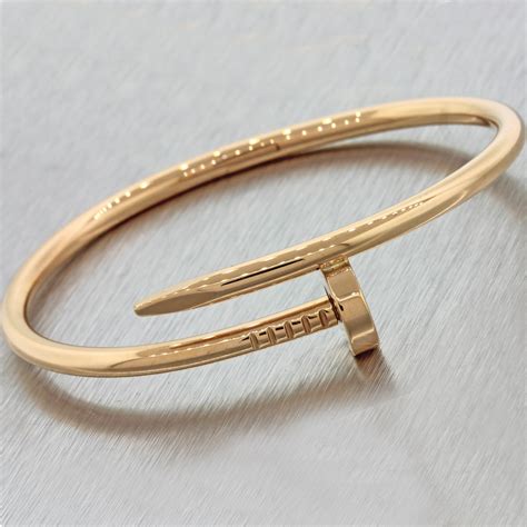 justin clou cartier bracelet|authentic cartier nail bracelet.